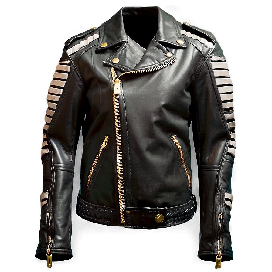 Zipper Leather Jacket Png Tvl PNG image