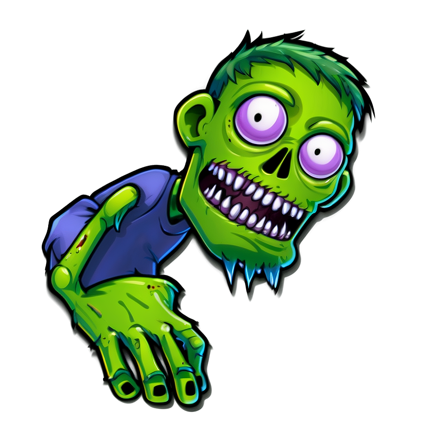 Zombie And Monster Cartoon Character Png 06122024 PNG image