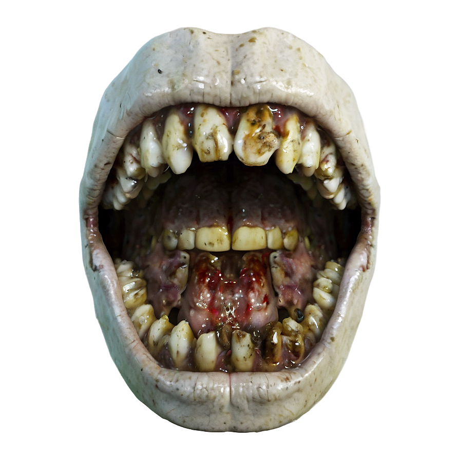 Zombie Apocalypse Mouth Png Kkm18 PNG image