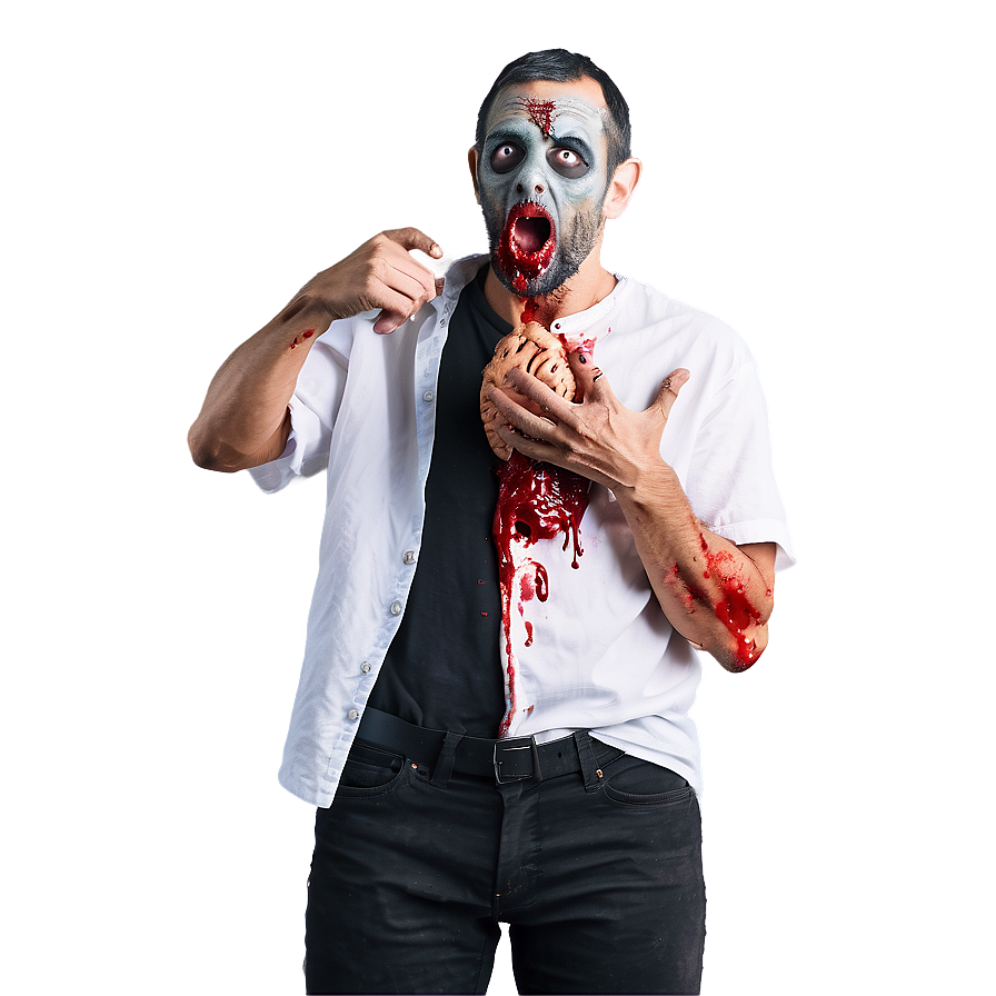 Zombie Eating Brain Png Ksv PNG image