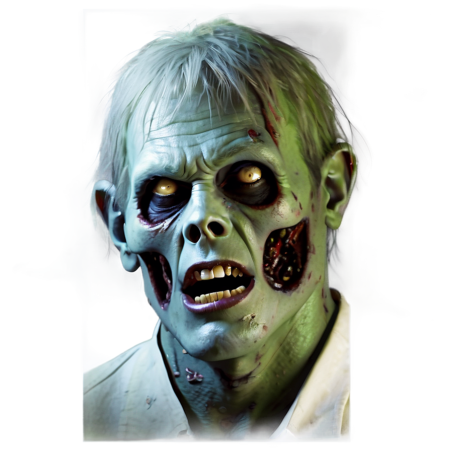 Zombie Face Illustration Png Iqs75 PNG image