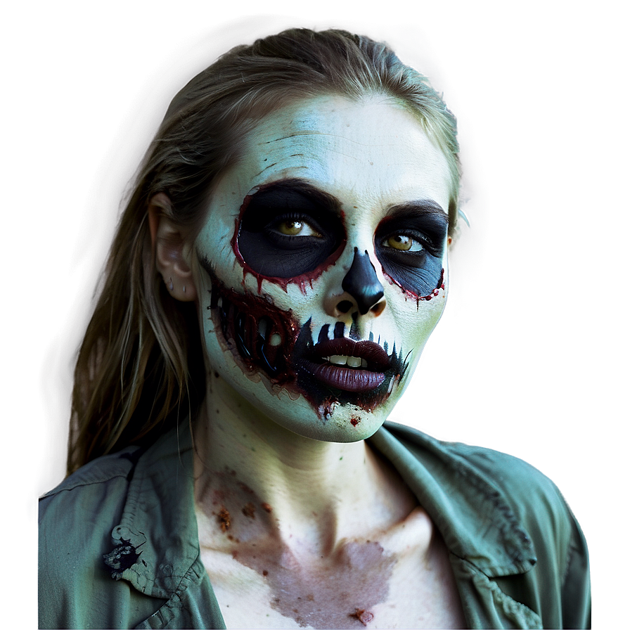 Zombie Face Paint Ideas Png Cky9 PNG image