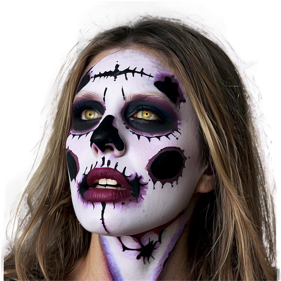 Zombie Face Paint Ideas Png Dpr47 PNG image