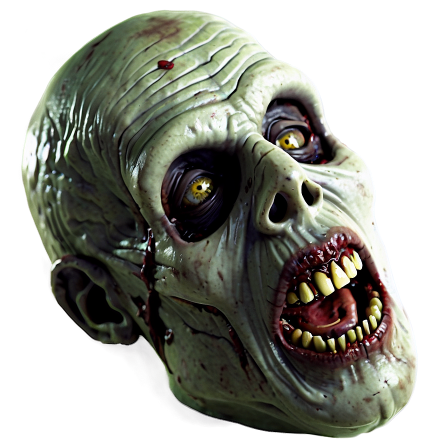 Zombie Head Horror Png 05242024 PNG image