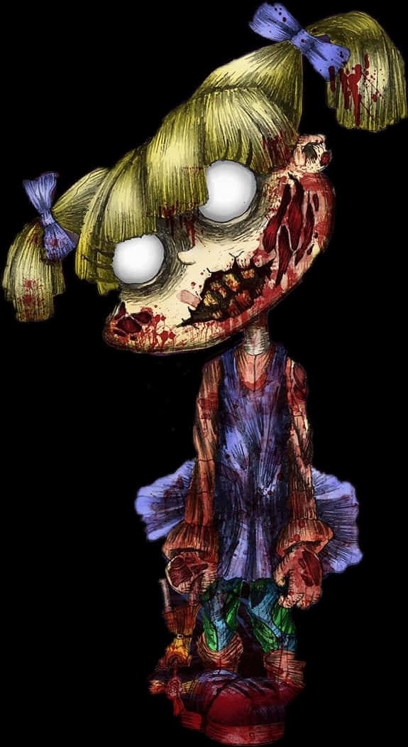 Zombie Inspired Rugrats Character Art PNG image