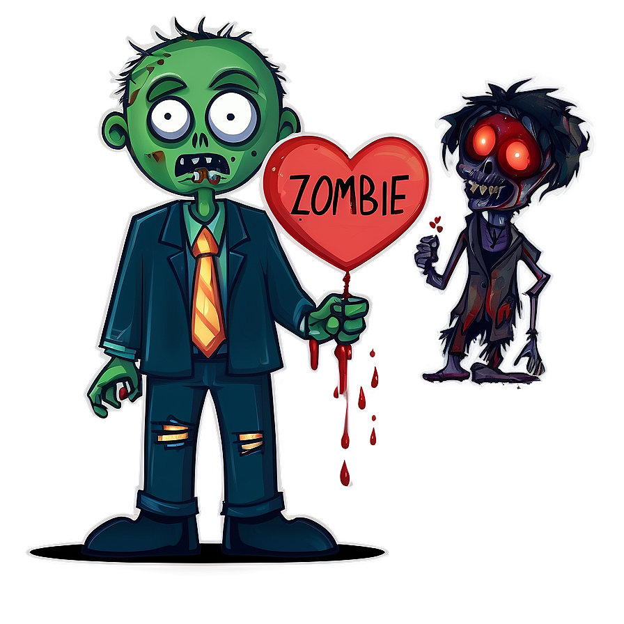 Zombie Love Story Png 05032024 PNG image