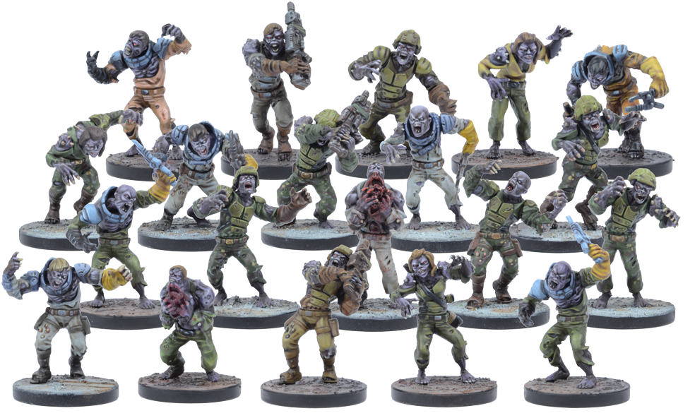 Zombie_ Miniature_ Figurines_ Collection PNG image