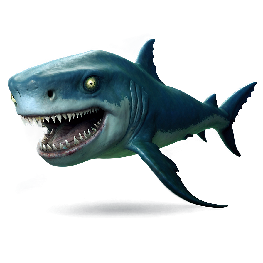 Zombie Shark Cartoon Png 98 PNG image