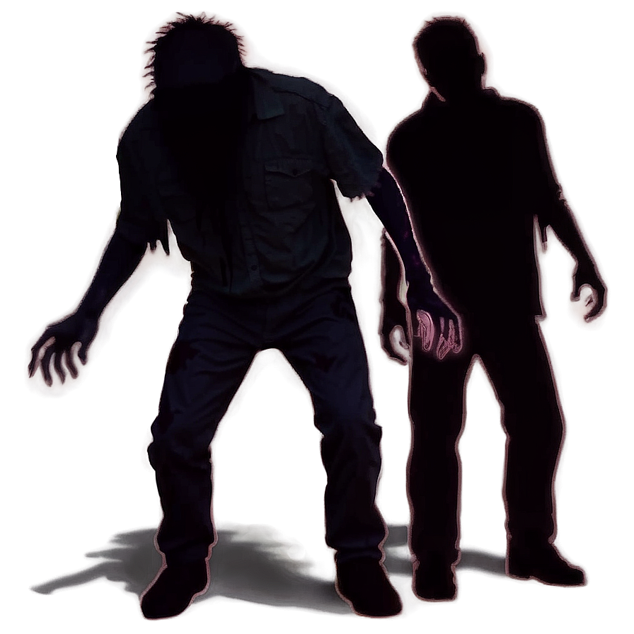 Zombie Silhouette Pack Png Odk PNG image