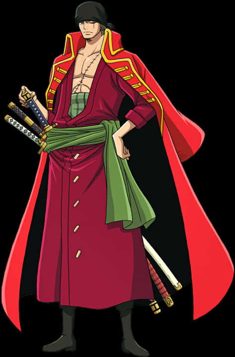 Zoro One Piece Anime Character PNG image