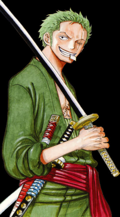 Zoro_ One_ Piece_ Anime_ Character PNG image
