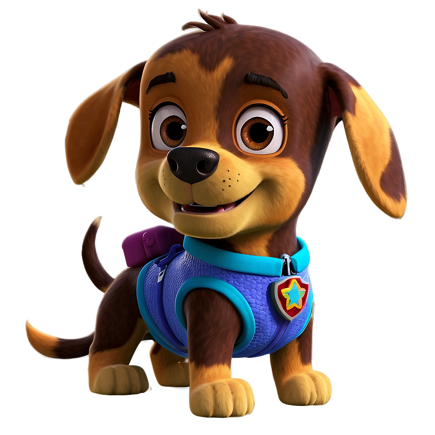 Zuma Swimming Paw Patrol Png Djn42 PNG image