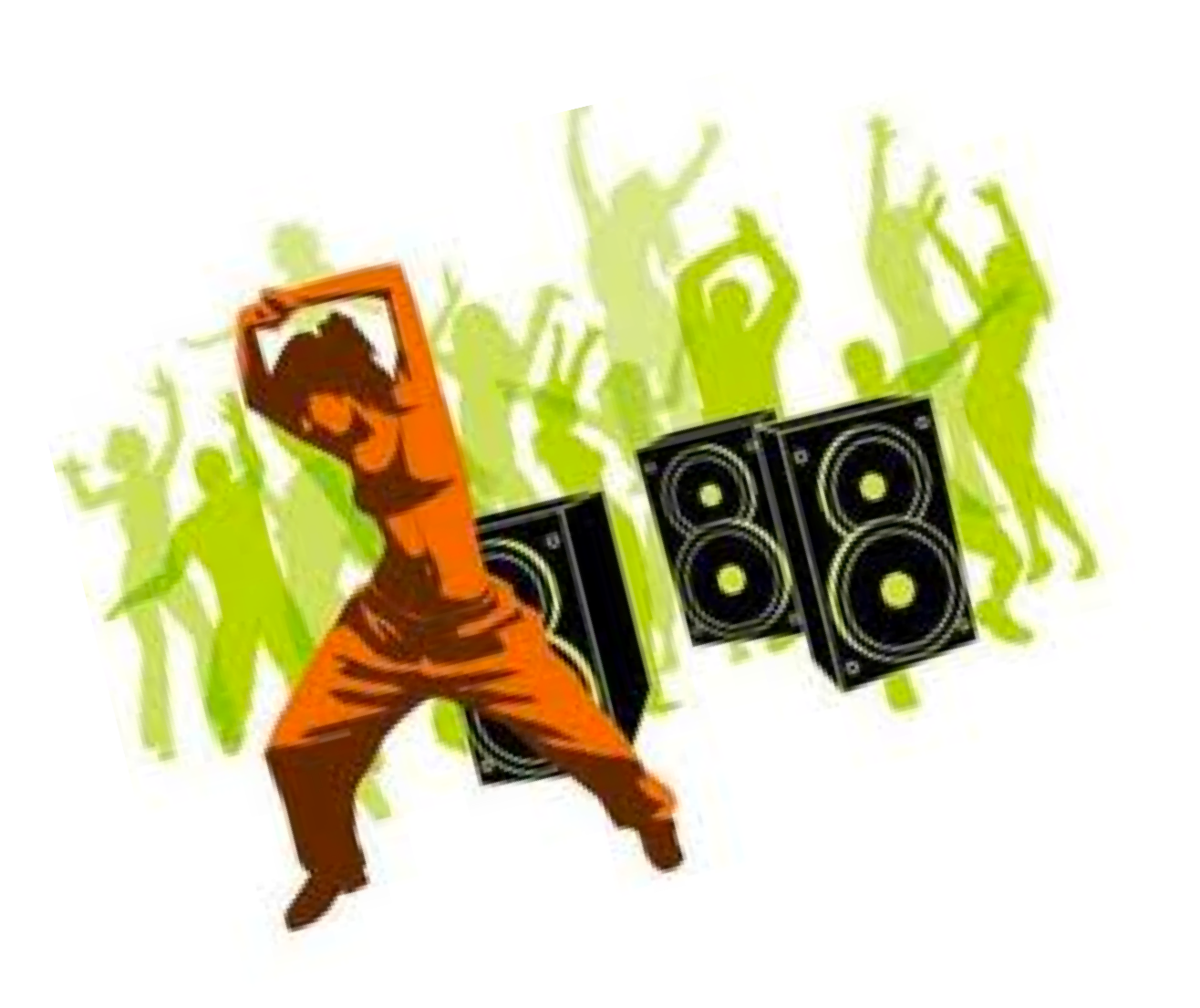 Zumba Dance Party Illustration PNG image