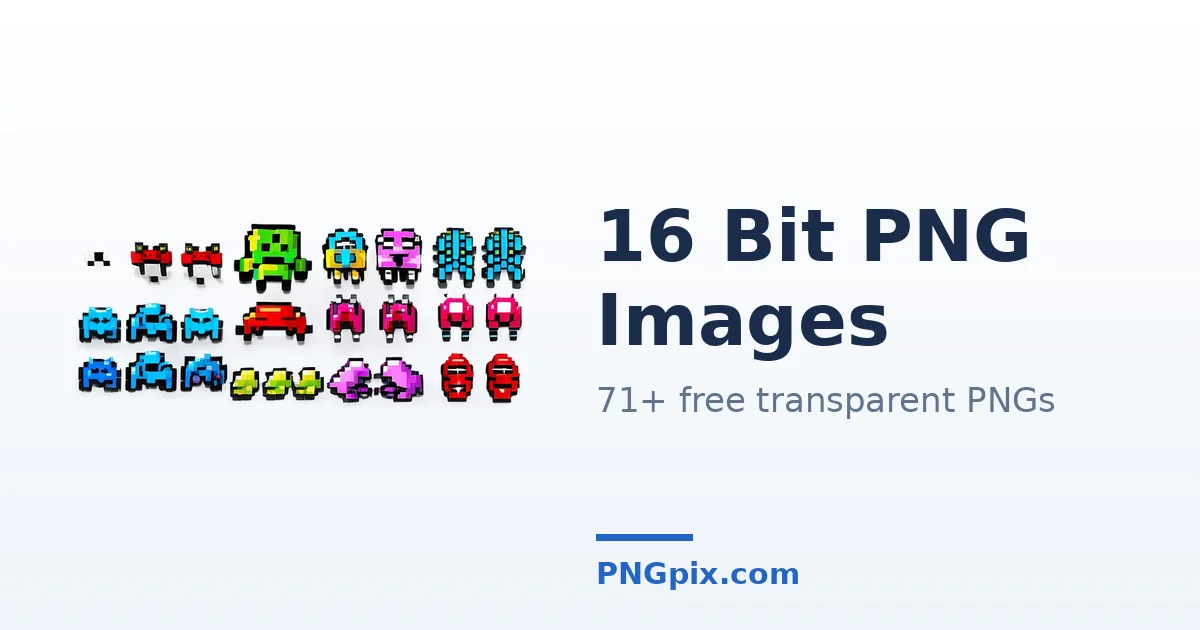 16 Bit PNG images