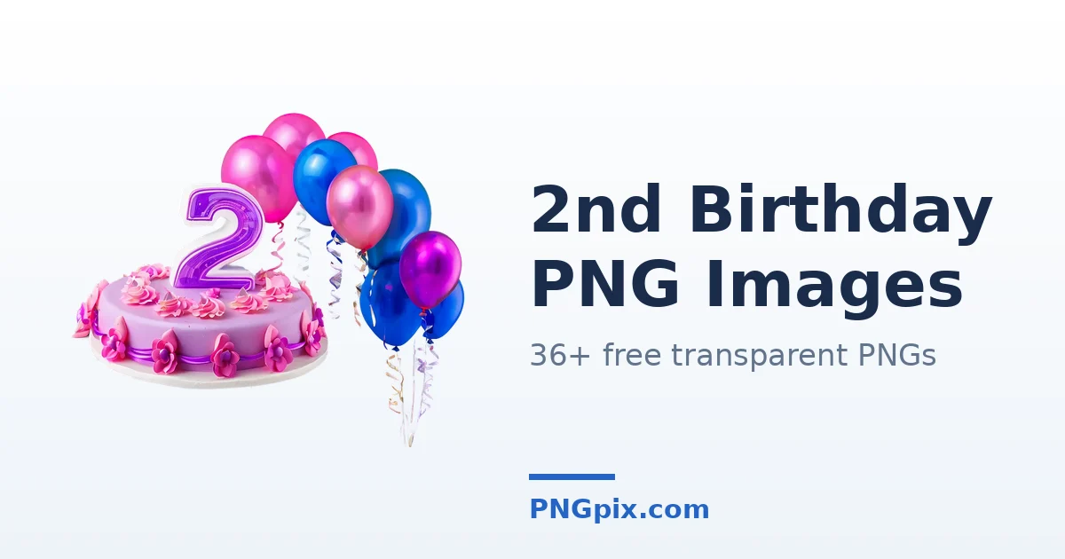 2nd Birthday PNG images