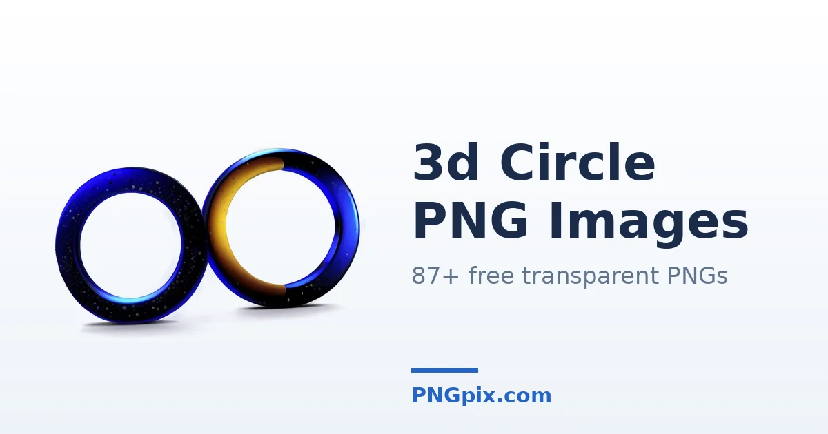 3d Circle PNG images
