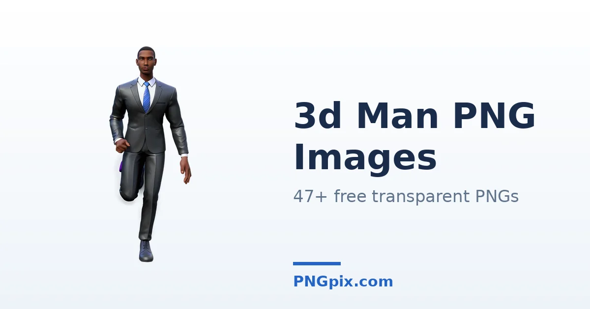 3d Man PNG images