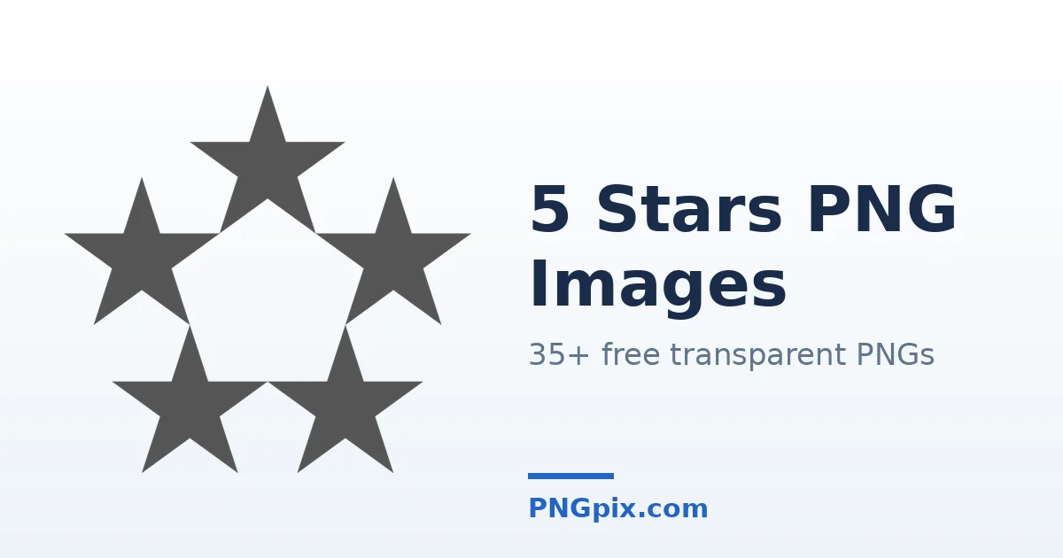 5 Stars PNG images