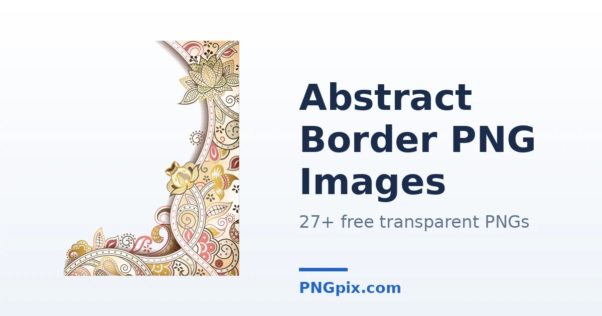 Abstract Border PNG images
