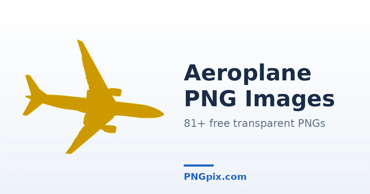 Aeroplane PNG images
