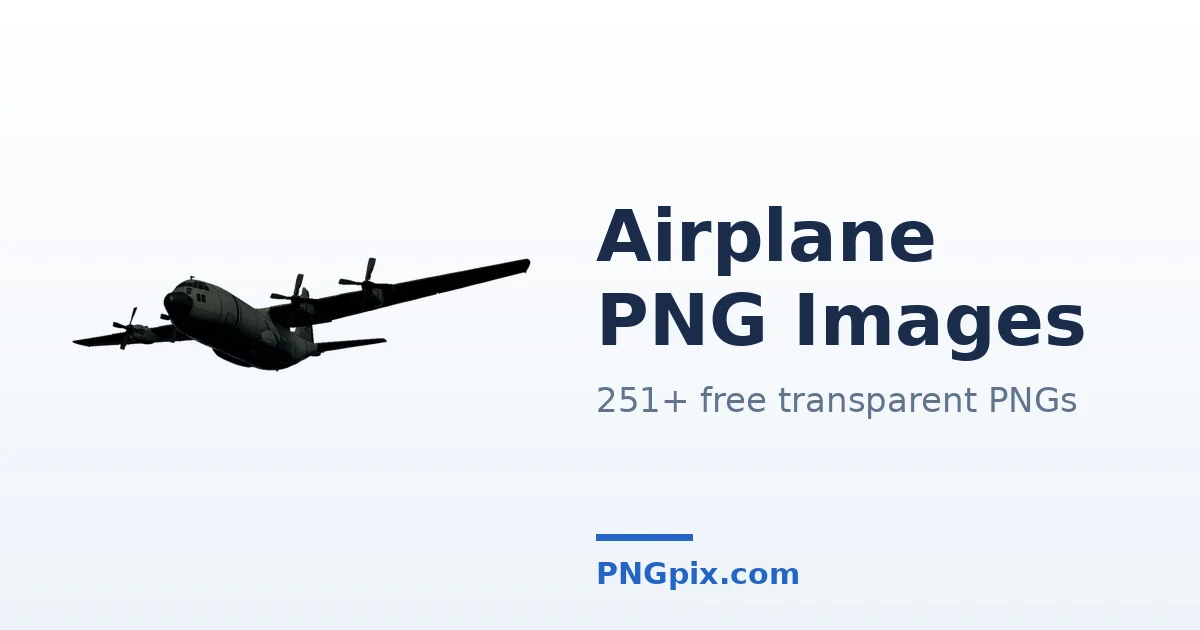 Airplane PNG images