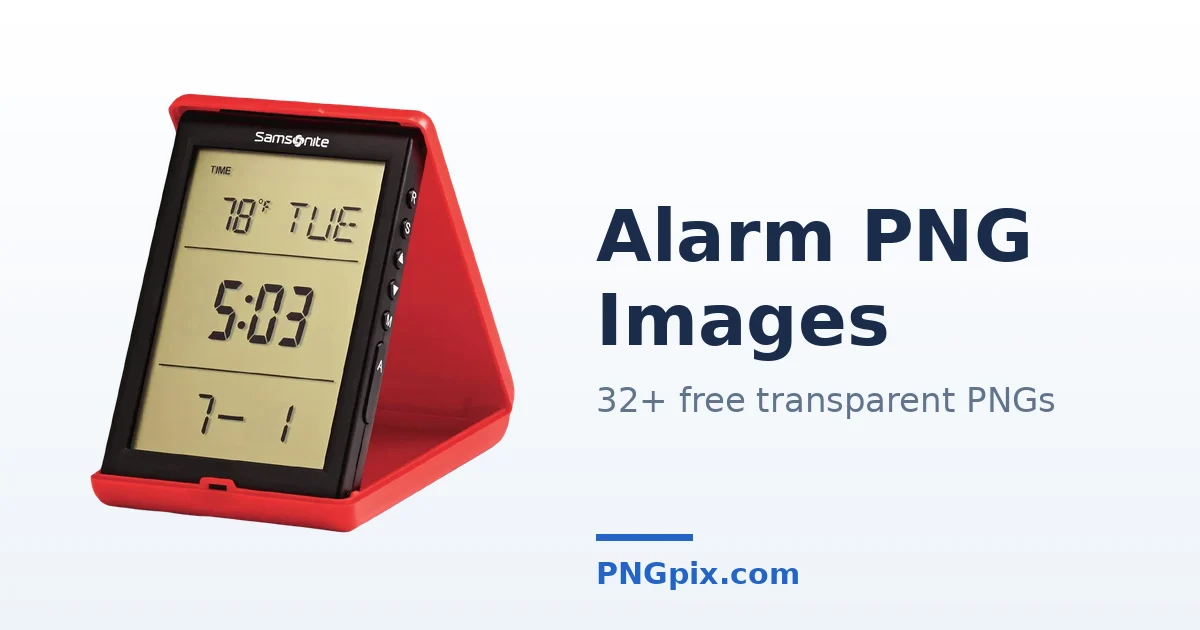 Alarm PNG images