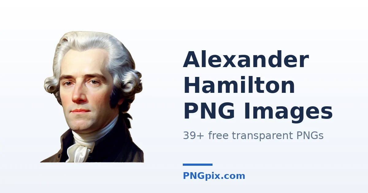 Alexander Hamilton PNG images