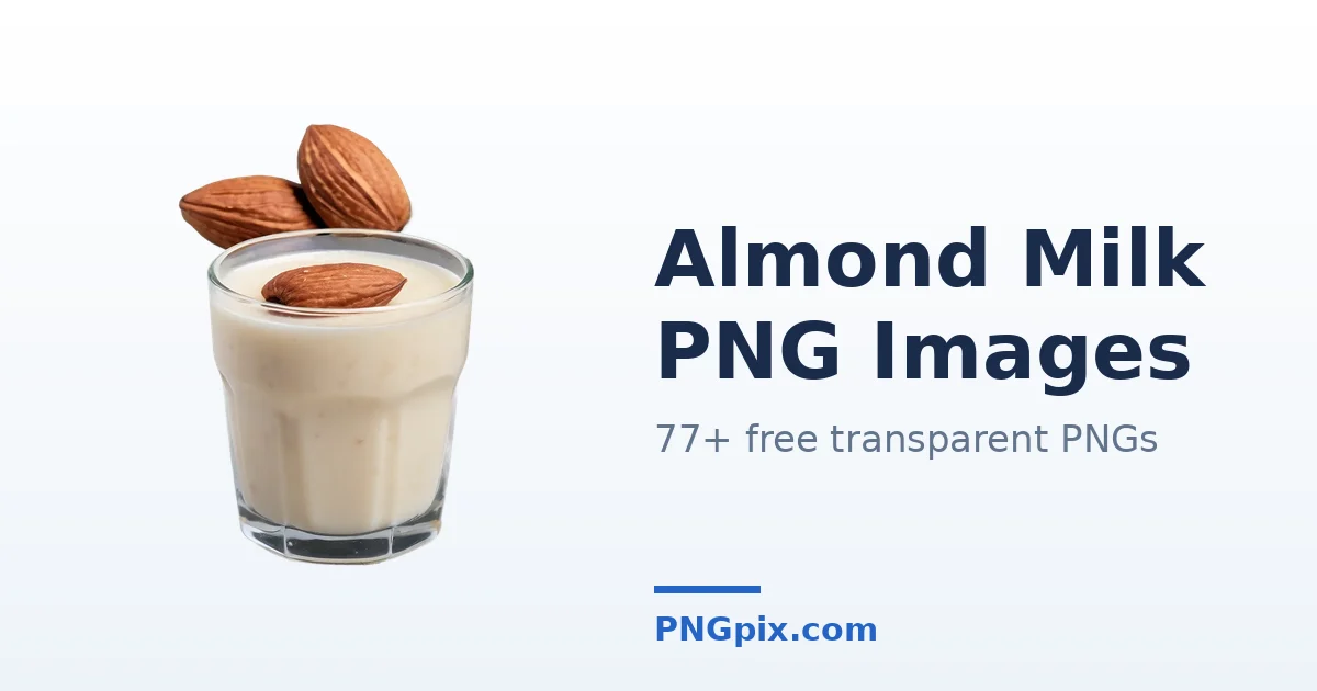Almond Milk PNG images