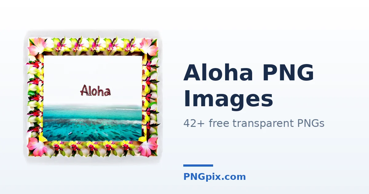 Aloha PNG images