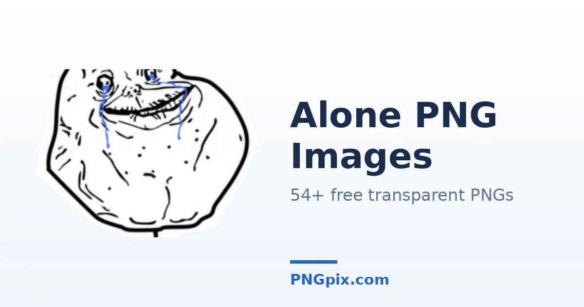 Alone PNG images