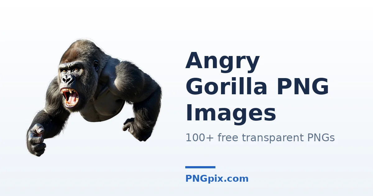 Angry Gorilla PNG images