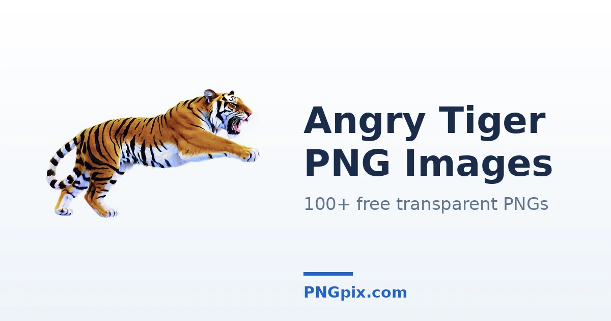 Angry Tiger PNG images