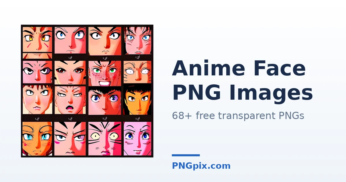 Anime Face PNG images
