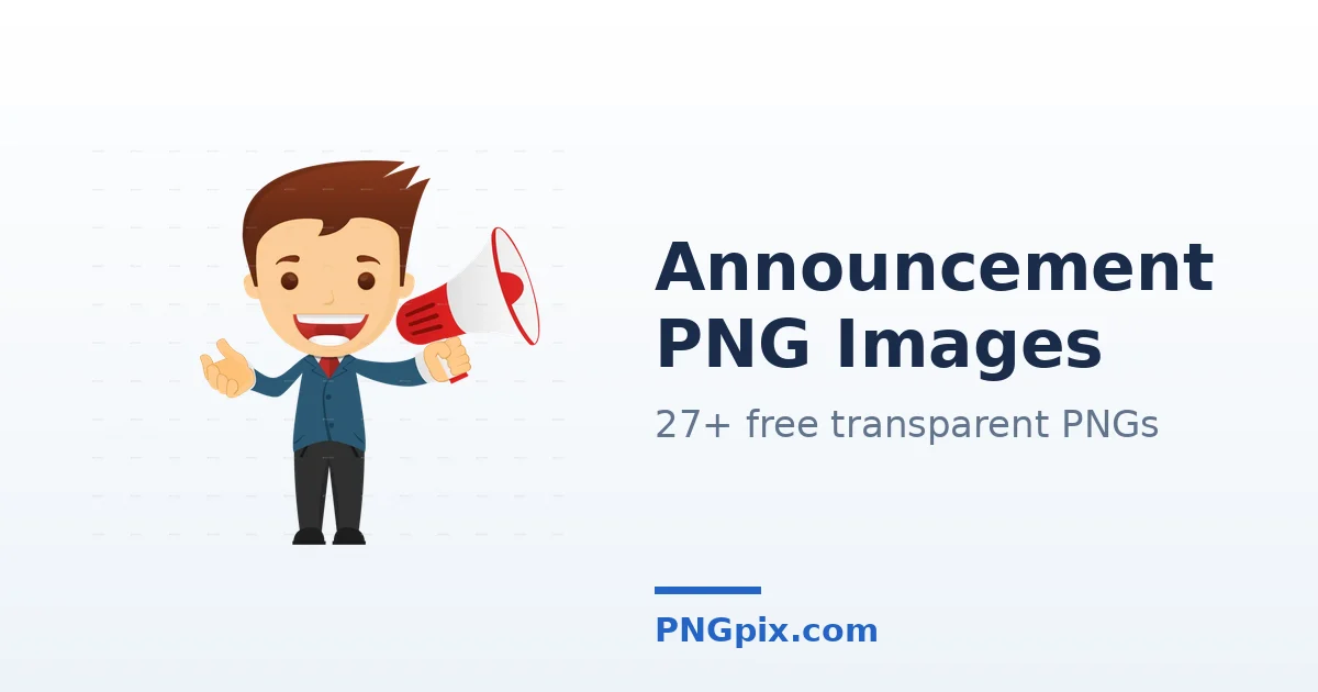 Announcement PNG images