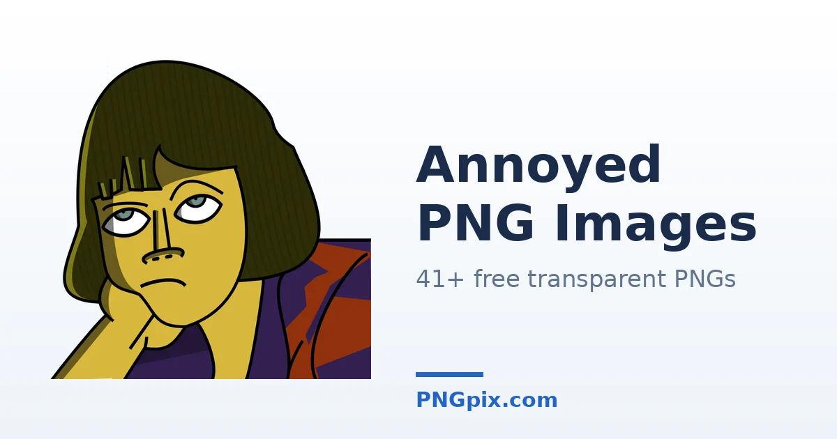 Annoyed PNG images