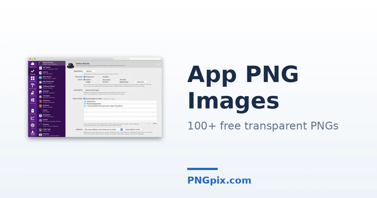 App PNG images