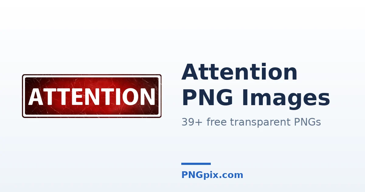 Attention PNG images