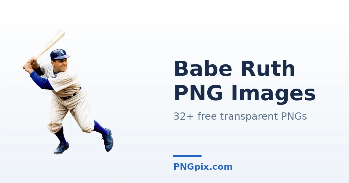 Babe Ruth PNG images