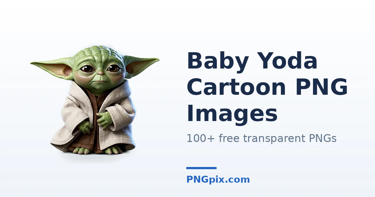 Baby Yoda Cartoon PNG images