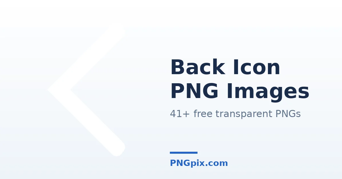 Back Icon PNG images