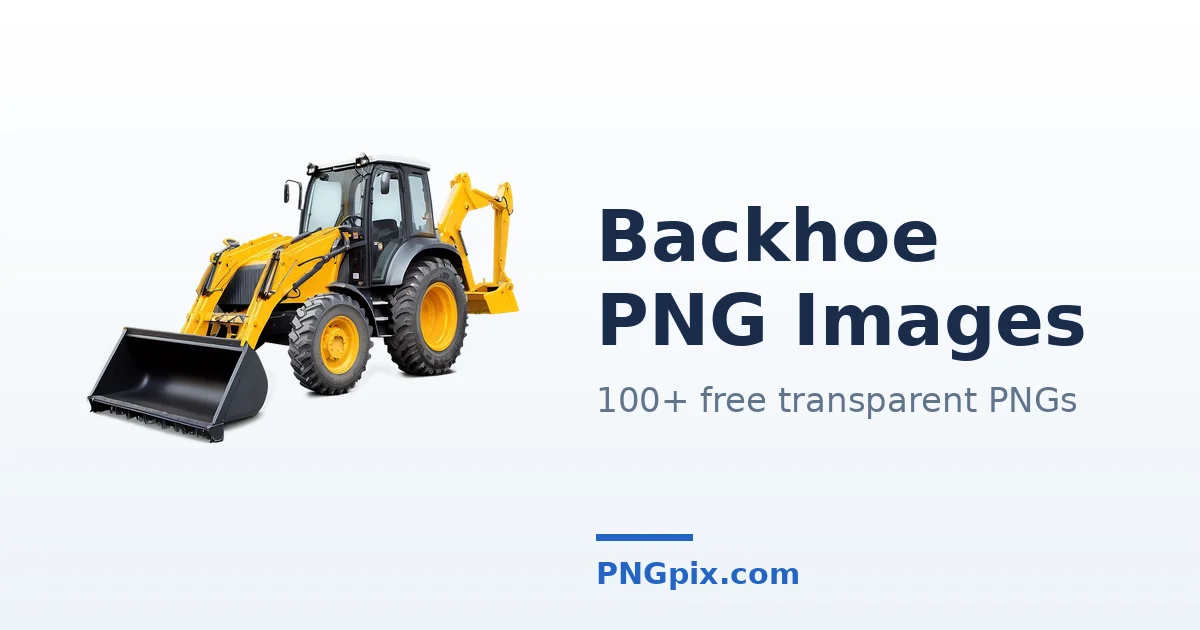 Backhoe PNG images