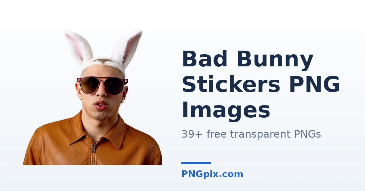 Bad Bunny Stickers PNG images
