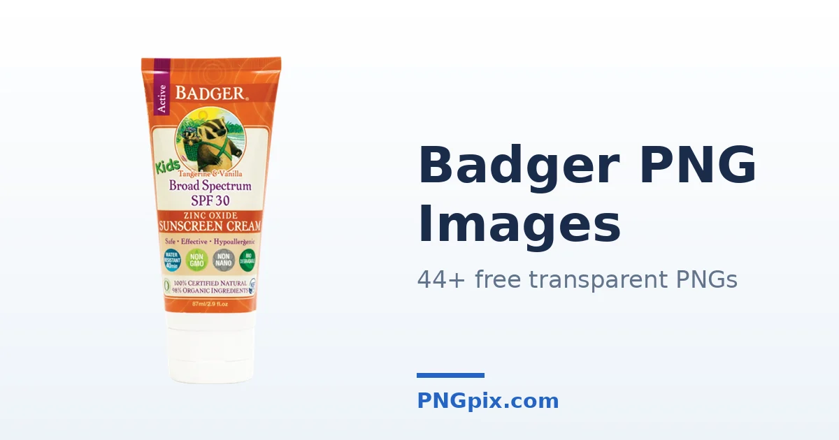 Badger PNG images
