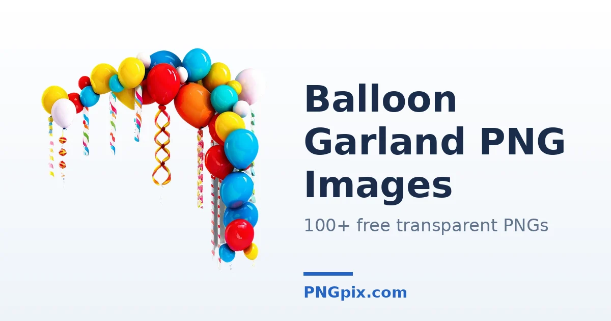 Balloon Garland PNG images