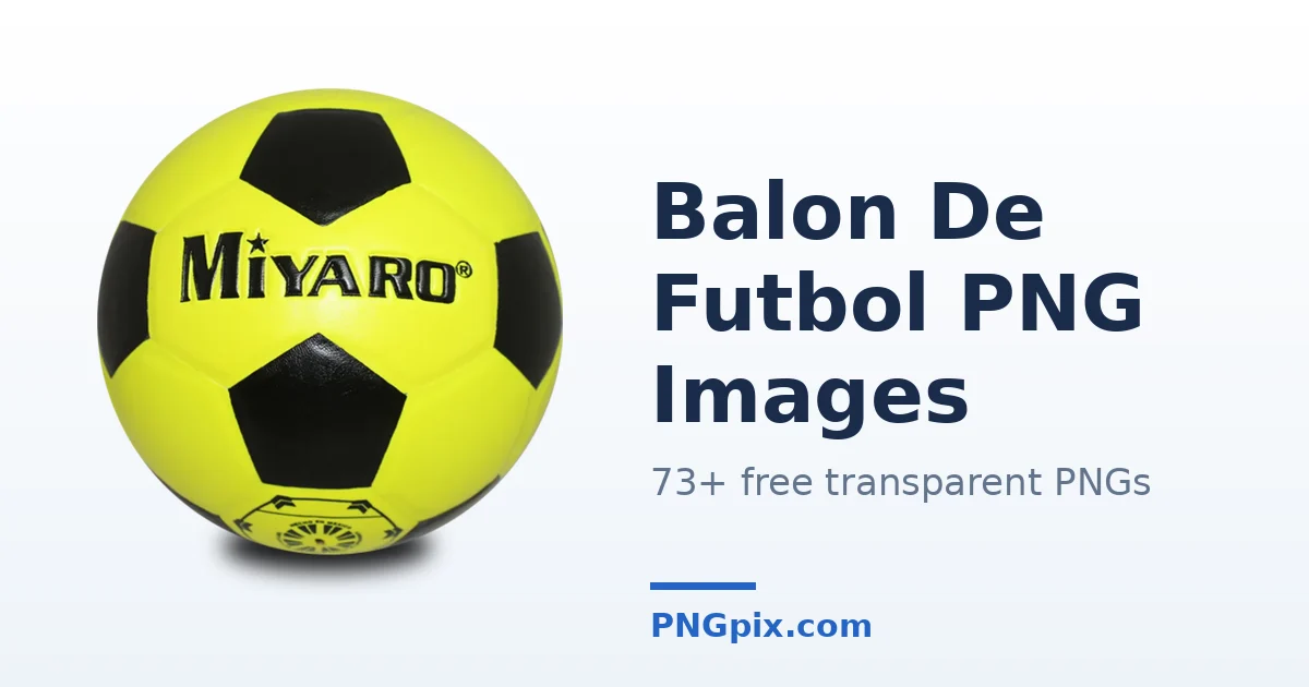 Balon De Futbol PNG images
