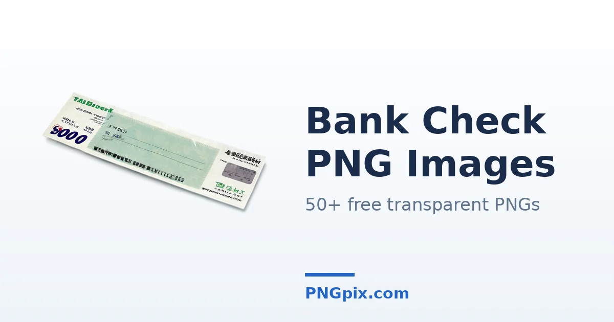 Bank Check PNG images