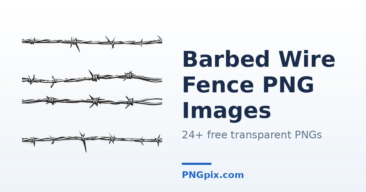 Barbed Wire Fence PNG images