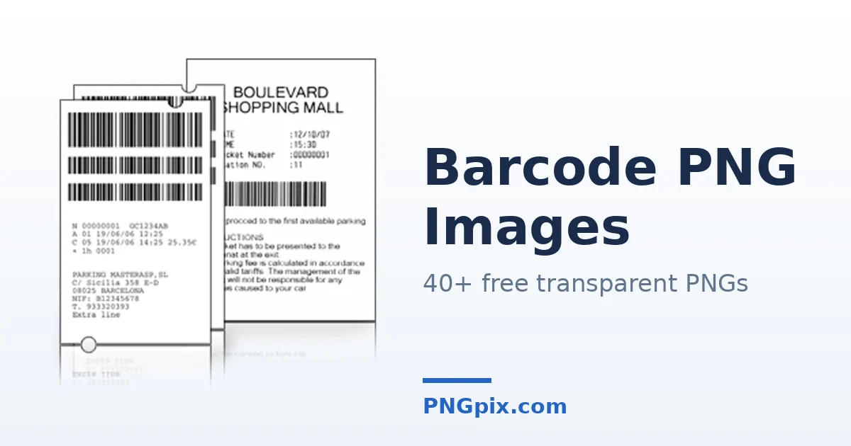 Barcode PNG images
