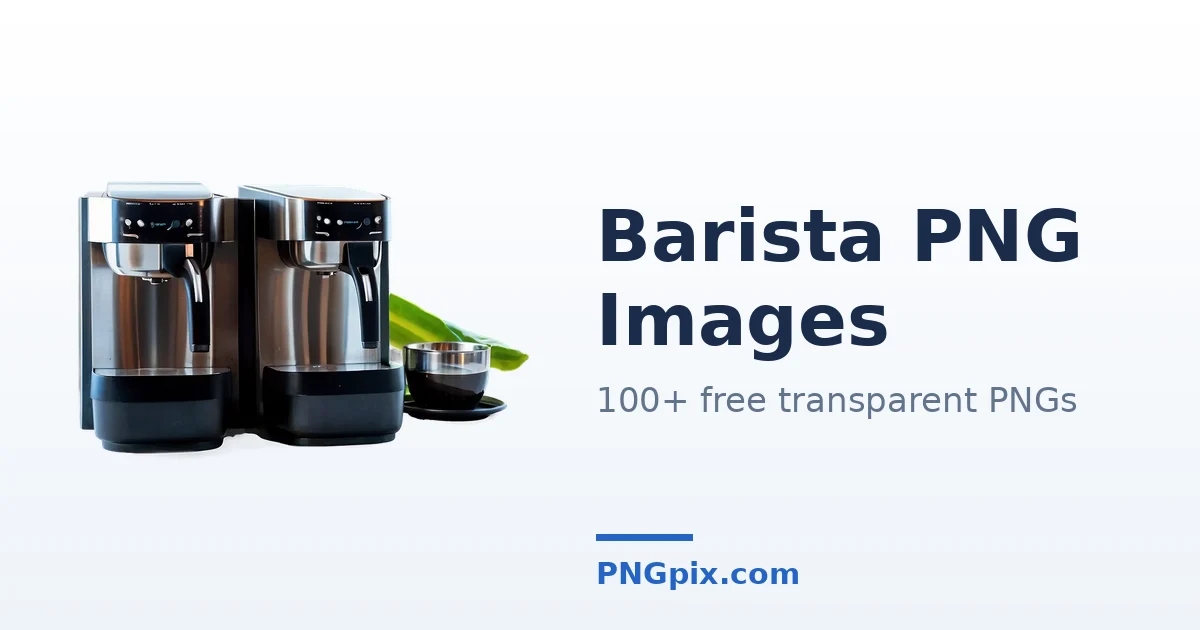Barista PNG images