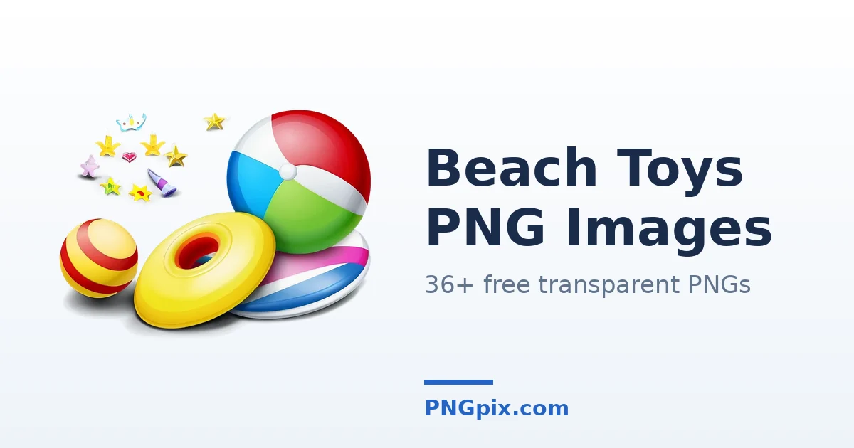 Beach Toys PNG images